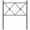  Sengegavl i metall svart 80 cm 8721012374133