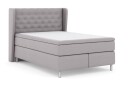 Select No 6 Komplett Sengepakke 140x200 Fast Memory/Pocket Lysegrå/Metallben