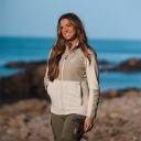RevolutionRace River Hybrid Fleece Jacket Dame Peyote Størrelse:2XL   Dame > Overdeler > Fleece & midlayers
