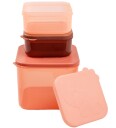Done by Deer Matboks Elphee 3-pack Papaya Done by Deer OneSize Matboks Brun Oransje Rosa