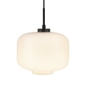 Dyberg Larsen ARP Taklampe Opal/Matt Sort Ø25cm