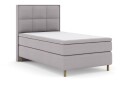 Select No 6 Komplett Sengepakke 120x200 Medium Watergel - Lysegrå/Kopperben
