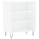 vidaXL Skjenk høyglans hvit 57x35x70 cm konstruert tre