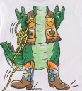 Stella McCartney Kids T skjorte   Hvit m. Krokodille/Lensmann   Stella McCartney Kids   12 år 152   T skjorte