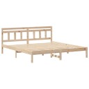  Sengestamme med hodegjerde Brun Furu tre