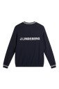 J. Lindeberg Kenny Windbreaker Knit Sweater   Navy   M