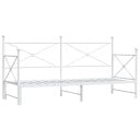  Dagseng med trille uten madrass hvit 90x200 cm stål 4104689
