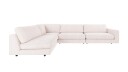 Rowico Home Duncan hjørnesofa åpen V Hvit Anna 1 345 x 216 x 78 cm Hvit