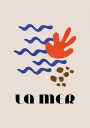 La Mer Abstract Ocean Poster No. 02 Plakat Plakat / 50x70cm