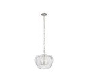 Loire Petite Chandelier Polished Nickel/Clear Glass