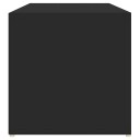 vidaXL Skobenk svart 105x35x35 cm sponplate