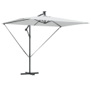  Kantilever bananparasol med lås sand 294 x 200 x 254 cm