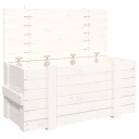 vidaXL Putekasse hvit 91x40,5x42 cm heltre furu