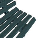 vidaXL Hagebenk 145,5 cm plast grønn