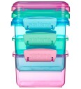 Sistema Lunch oppbevaringsboks 3-pak 400 ml blå rosa grønn - 3 Stk - 400 ml