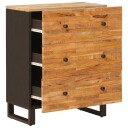 vidaXL Oppbevaringssideboard Brun 60 x 33 x 75 cm Massiv mango tre