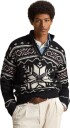 Ralph Lauren Sweater half zip L sort herre