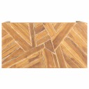 vidaXL Salongbord heltre teak erosjon-design 110x35x38 cm