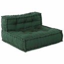 vidaXL Modulsofa-enhet 4 pcs Grønn Stoff