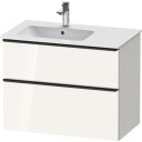 Duravit D-Neo Servantskap m/2 skuffer 810x462 mm Hvit Høyglans Dekor