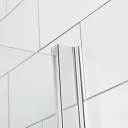 Bathlife Allsidig Dusjhjørne 90x100 cm Sølv/Klart Glass