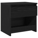  Nattbord i svart eik 40x30x39 cm laget av konstruert tre