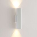 Arcchio Dilana vegglampe, rund, 2 lyskilde, hvit