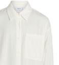 Grunt Latti Ls Linen Shirt White 170-176