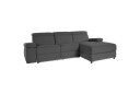 Hjørnesofa 3 seter Rayland Antrasitt Sunday Stoff Høyre Manuell Recliner   Antrasitt Sunday Stoff Høyre Manuell Recliner