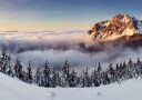Golden Mountain Above Clouds Plakat / 30x40