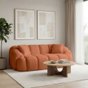 Octavio 2 seters sofa 199x70x80 cm   Flis rød