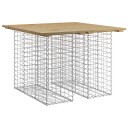 vidaXL Hagebenk gabiondesign 100x102x72 cm impregnert furu