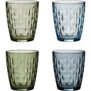Aida  Mosaic vannglass 34 cl 4 stk shades of blue/green