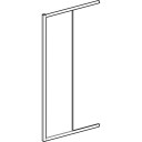 Contura Shower Next glassplate til dusjkabinett, 75x190 cm, styrenglass