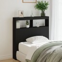  Hodegavl skap med LED svart 100x17x102 cm 8721012464988
