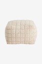 Ellos Home   Puff Puff Check 59x59 cm   Hvit