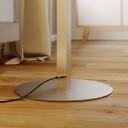 Lindby Auron Gulvlampe Nickel/White