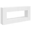 vidaXL Konsollbord Stripete Hvit 155 x 29 x 74 cm Konstruert tre