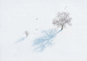 Shadows of Trees and Birds Plakat Plakat / 30x30cm