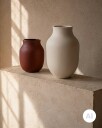Studio Omaggio Vase 20 cm, Burgundy