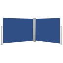 vidaXL Uttrekkbar sidemarkise 140x1000 cm blå