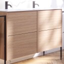 Dansani Inzo Lamel Servantskap 2 Skuff B60 120xh64xd44cm Eik Noir / 100cm