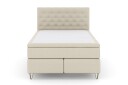 Select No 6 Kontinentalseng 160x200 Fast/Medium Watergel Beige/V formede Metallben