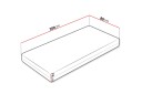 Hartsville Madrass 80x200 cm - Hvit