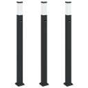 vidaXL Pullertlys med sensor 3 stk 110 cm svart IP44