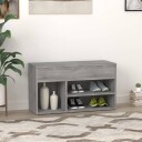 vidaXL Skobenk gr? sonoma 80x30x45 cm konstruert tre