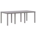 Hagebord Lys Grå 200x100x73 cm Poly Rattan