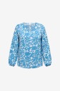 Only Carmakoma   Bluse carVica Life L/S V neck Wvn   Blå