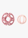 Nattou Sett baller gammelrosa + lys rosa