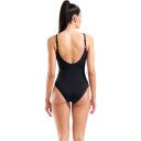 Arena Shimmering U Back Badedrakt Dame Svart 44